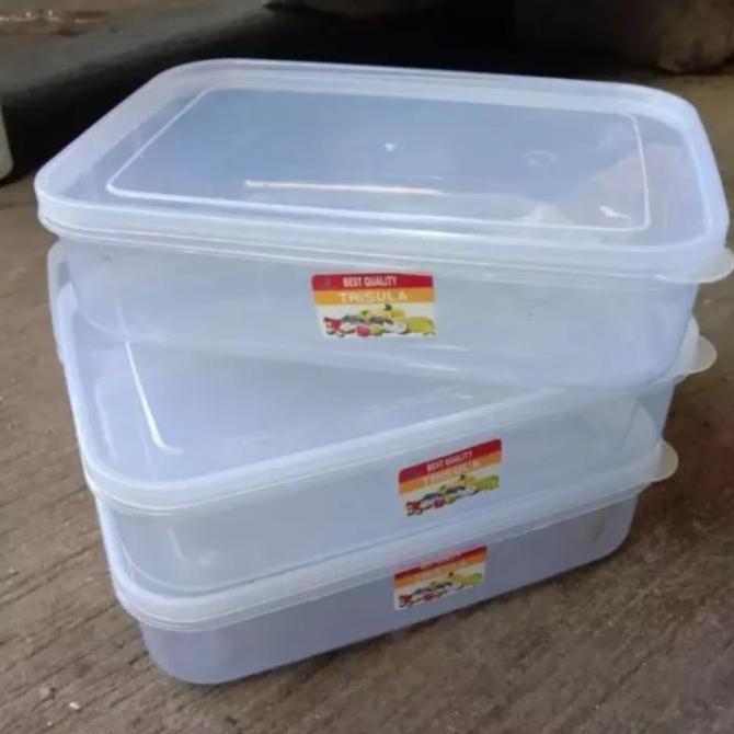 Best- Kotak Makanan Plastik Transparan KMP MUTIARA 900 Ml
