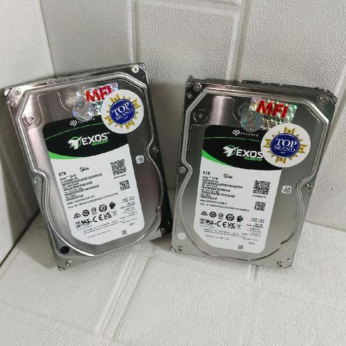 NEW SEAGATE EXOS 7E10 6TB 7200 RPM - HARDDISK ENTERPRISE SATA 3.5" Inch 7200 RPM - HDD 6TB 7200 RPM 