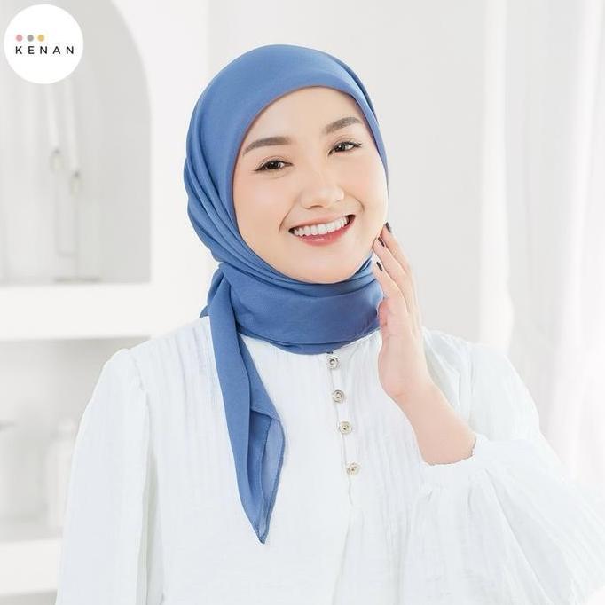 New- Kenan - Hijab Segi Empat Premium Bella Square(Ultrafine) / Kerudung Muslim Square Lembut Full N