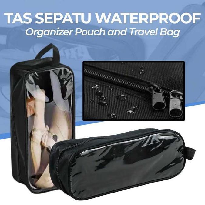 Xocy- Tas Sepatu Sandal Travel Waterproof Organizer Pouch Sepatu Bola Futsal
