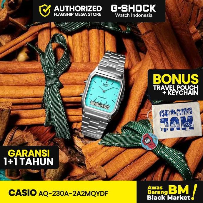 New- Casio General Aq-230A-2A2Mqydf | Jam Tangan Pria Cowok | Analog | Anti Air | Original | Casio W