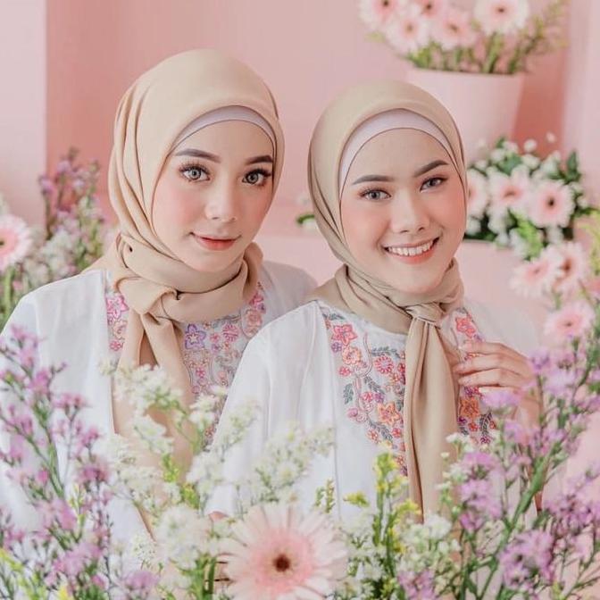 New- [99K Get 6Pcs] Rifanyhijab Bundling Bella Square 6Pcs Premium Muslim Segi Empat Jilbab Pollycot