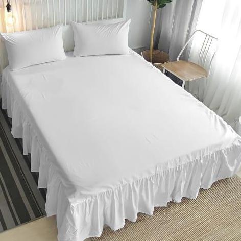 NEW BIG SALE Sprei Rumbai Seprei Rempel Polos Putih TINGGI 25