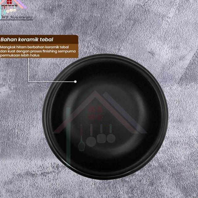 Home Panci Korea Keramik Series Warna Hitam Ttukbaegi Ddukbaegi Bibimbap Claypot Earthen Pot