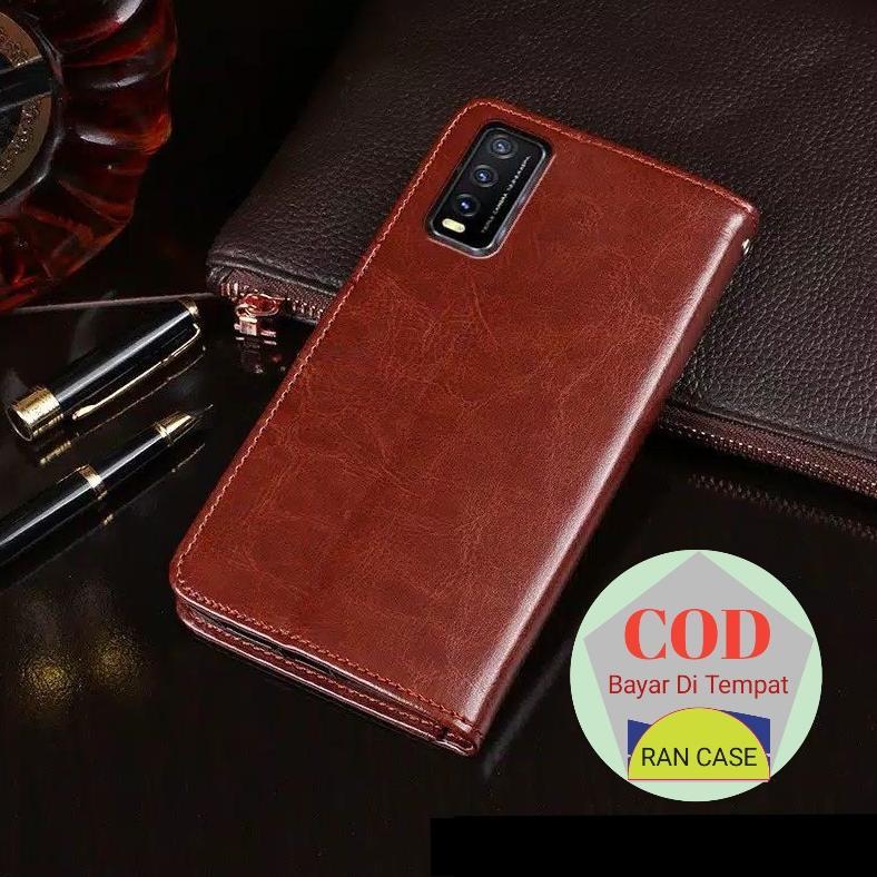 Nice- Case Vivo Y20 Y20I Y20S Y20S (G) V2033 V2042 V2039 V2027 V2043 V2029 Leather Case Sarung Hp Do
