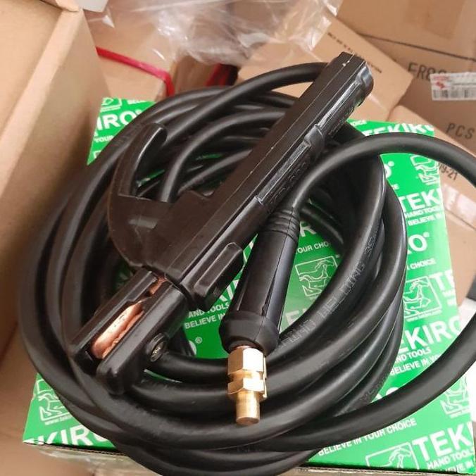 Good- kabel las set 10 meter plus stang las kabel mesin las listrik