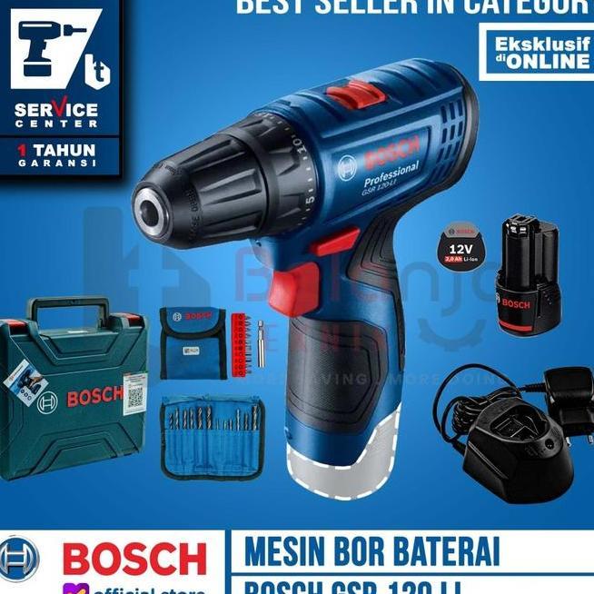 Bosch Gsr 120 Li Mesin Bor Obeng Gsr 120 Li Gen 3 12V Bor Cordless Drill Gsr120 Li