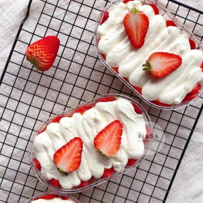 Good- [Isi10] Kotak Packaging Oval Lunch Box Cake Kue Pudding Dessert Box