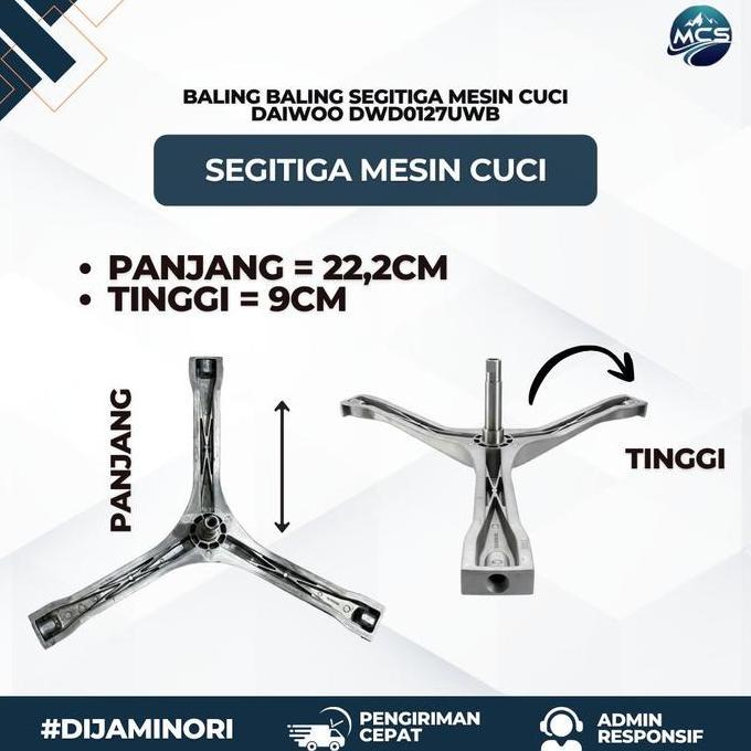 BALING BALING DRUM SPIDER SEGITIGA MESIN CUCI MIDEA MFS70-8302 RESTOCK