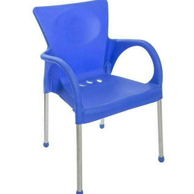 Shinpo 291 Bangku Kursi Cafe Fuga Sender Sandar Lengan Plastik Kaki Stainless Kokoh