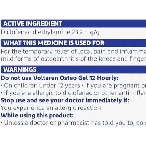 Osso- Voltaren Emulgel Osteo Gel 12 Hourly 150 Gr Australia Krim Nyeri Otot