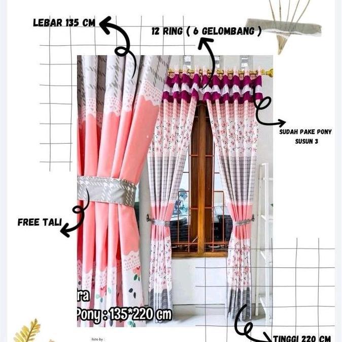 Romx- Gorden Rumbay Pintu Dan Jendela Motif Polos Lylac ( Free Tali Samping) Harga Untuk Perlembar G