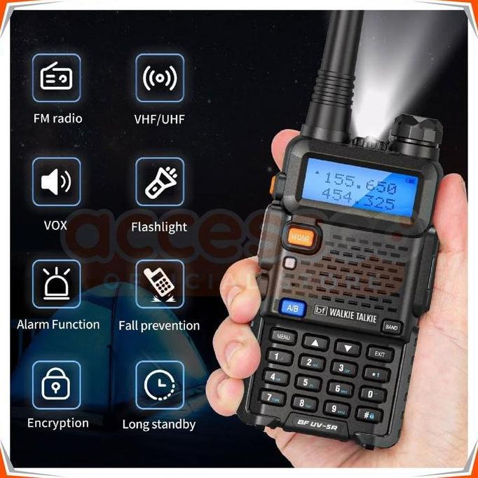Walkie Talkie Handy Talkie HT UV-5R Radio Komunikasi Jarak Jauh Komunikasi SUARA JERNIH