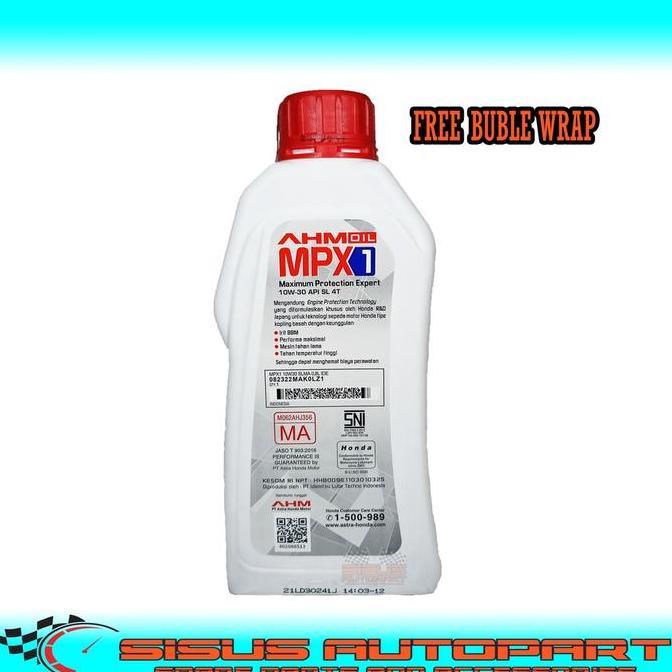 Hiww- Oli Mpx 1 Motor Bebek / Oli Motor Bebek 0,8L / Ahm Oil Mpx1 / Oli Mpx1 Motorcycle