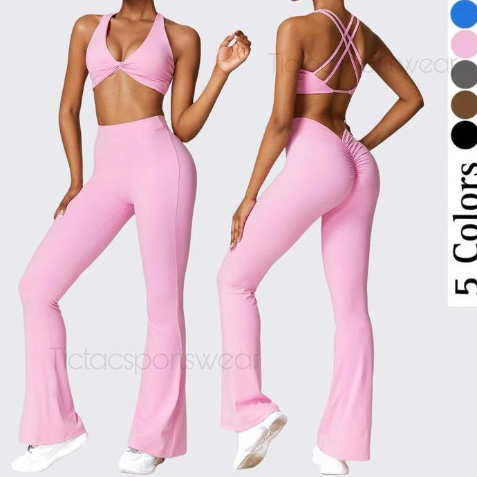 Grily- Keneysha Sport Set Sport Bra Dan Legging Cutbray Scrunch / (Dijual Terpisah) / Setelan Yoga Z