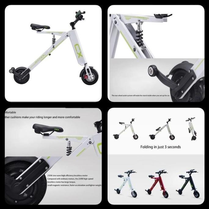 Terlaris Sepeda Lipat Listrik Millennium Roda 2 - Millenium Scooter Electric