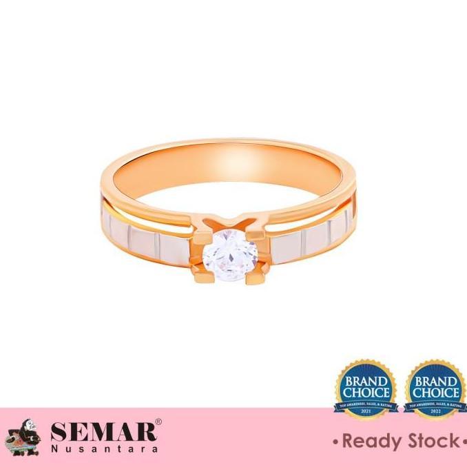 Terlaris Cincin Emas Catarina Wedding Gold Cincin Nikah 17K Semar Nusantara