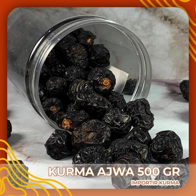 Kurma Ajwa Premium / Kurma Ajwa Toples / Kurma Ajwa 500 Gr Toples
