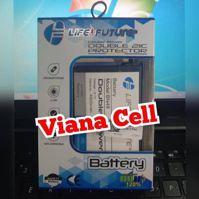 BEBAS ONGKIR - BATERAI XIAOMI REDMI NOTE 6 PRO BN48 BN 48 DOUBLE POWER LIFE FUTURE