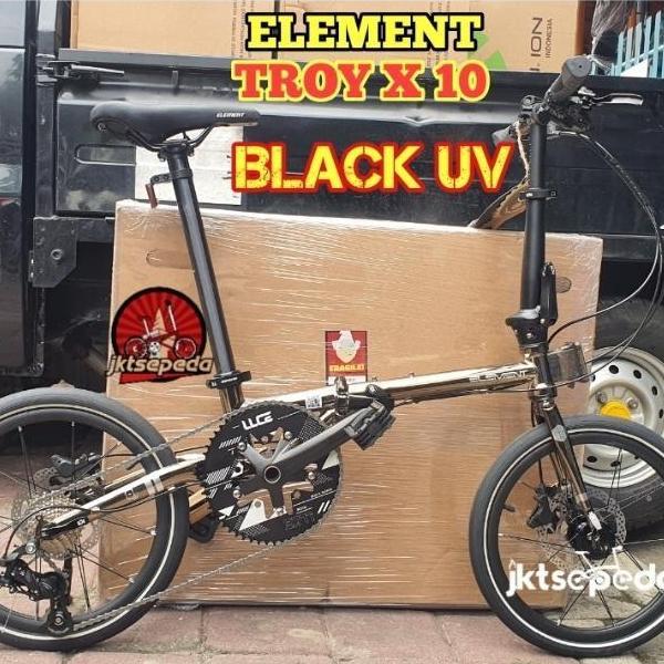 Terlaris Sepeda Lipat Element Troy 10 Speed