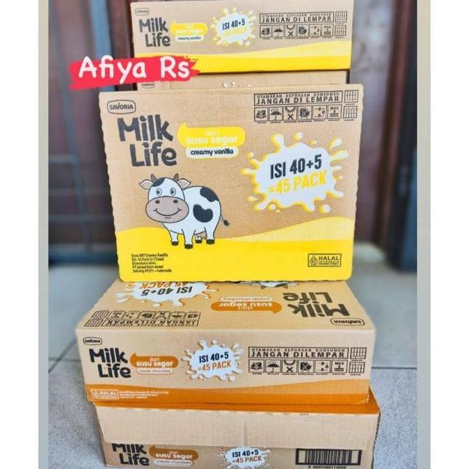 Expert- Milk Life Susu UHT 1 Dus Isi 45pcs - Susu UHT Milk Life 115ml 20 Pcs