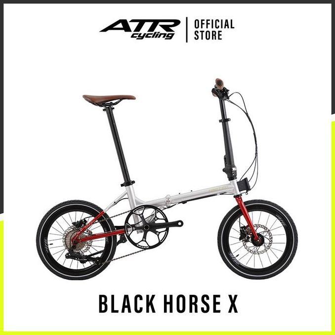 Terlaris United Bike Sepeda Lipat Folding 16-10 U Black Horse X (20.1) Slvrd