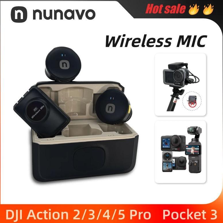 wireless microphone mic for DJI OSMO action 6/5 PRO/2/3 camera pocket3 oa4 mic audio no need mic ada