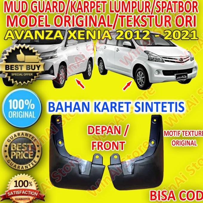 Mudguard/Karpet Lumpur/Spatbor Avanza-Xenia 2012-2021 Depan Model Ori Premium