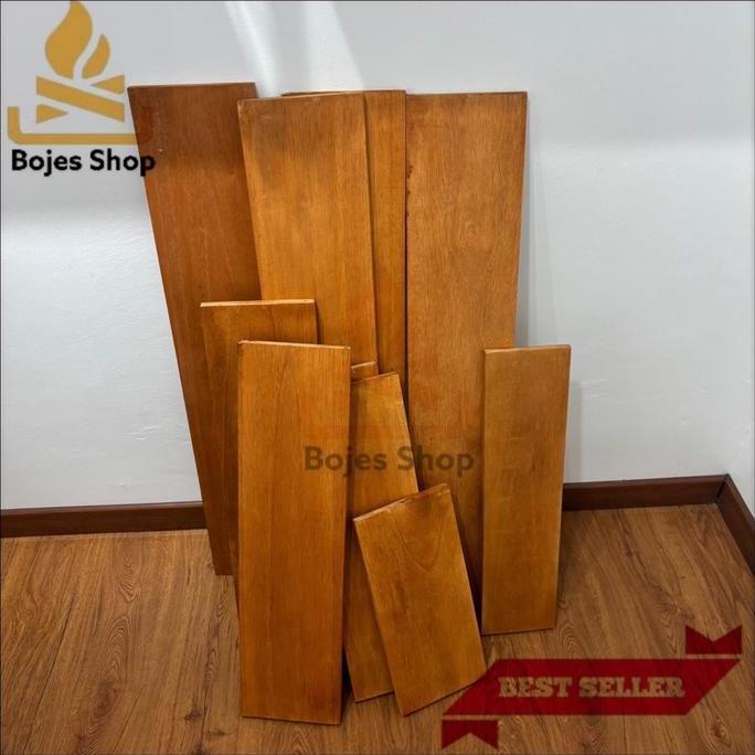 Dkrs- Papan Kayu Ambalan Solid Sudah Finising Lebar 20Cm Kayu Ambalan Rak Dinding