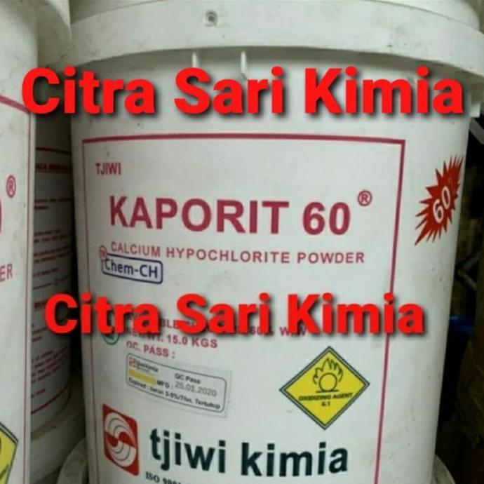 Kaporit Bubuk / Kaporit Powder Tjiwi Kimia 60% 1 Pail 15 kg