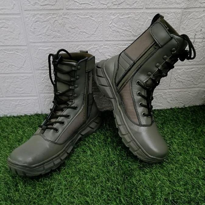 Sepatu PDL Hijau Brimob / Sepatu PDL Hijau Duplikat Jatah Brimob POLRI