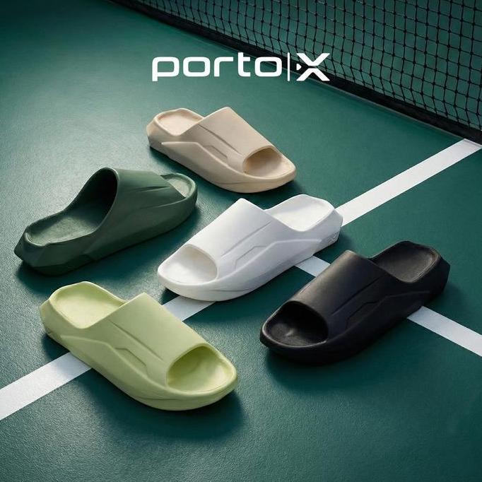 NEW - Porto X Sandals - Ludwig Slides Sendal Slop Recovery Sport Adaptifoam Pemulihan Kaki