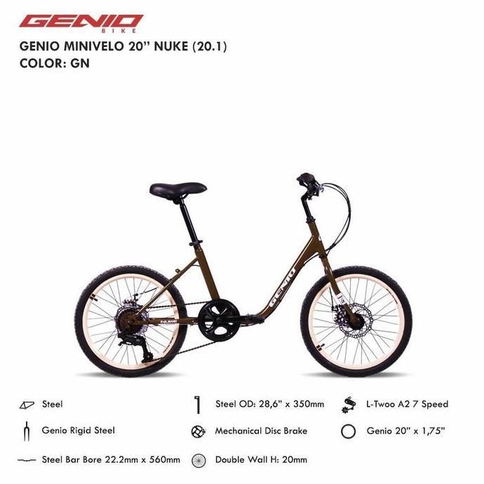 Terlaris Sepeda Minion 20 Genio Minivelo Nuke