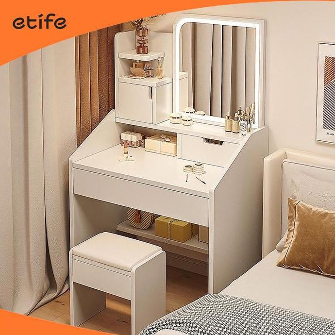 Meja Rias/ Meja Rias Minimalis/ Meja Rias Aesthetic /Meja Rias Minimalis Estetik / Lemari Make Up /M