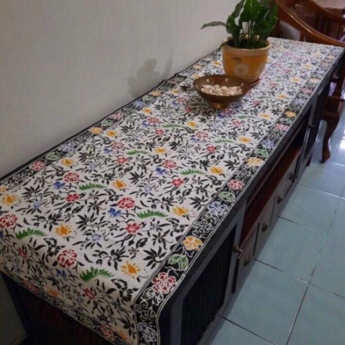 Dkrs- Taplak Meja Panjang 200Cmx50Cm Taplak Meja Batik Panjang Taplak Runner Panjang 2 Meter Taplak 