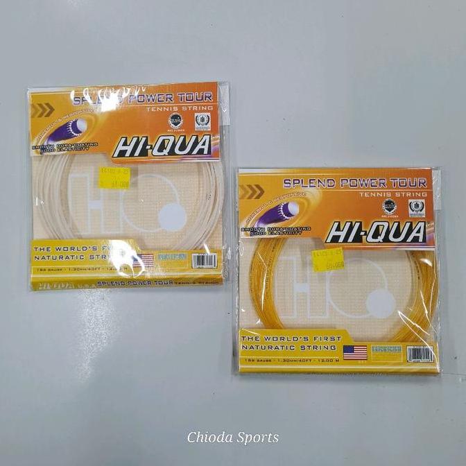 Senar Tenis Hiqua Splend Power Tour Tennis String Tali Snar Hi Qua Hi-Qua