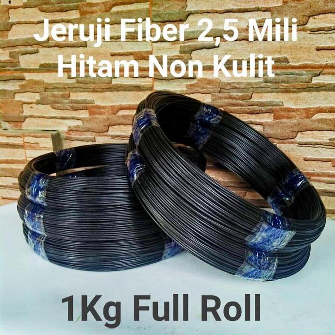 Ruji Jeruji Fiber 2,5mm Hitam glossy Ruji untuk membuat kandang burung dll