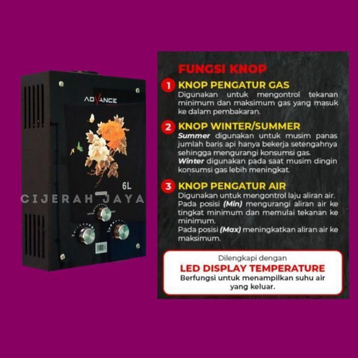 Water Heater Gas Frisone Frs-11 Black Model Paloma Wasser/Pemanas Air Original Dan Terpercaya