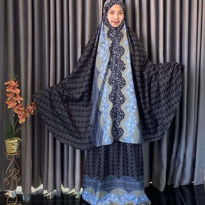 Syukron- Mukena Tm Collection | Katun Motif Premium Alena Mukena Dewasa Premium