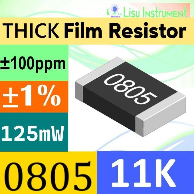 11K 0805 2012(MM) 1% THICK FILM SMD RESISTOR 125MW 11K