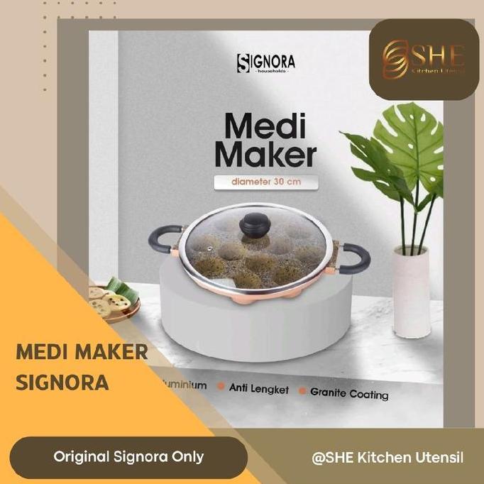Medi maker Signora cetakan bikang bika ambon apem kue lumpur