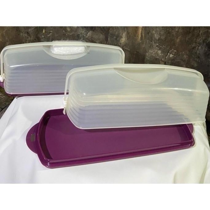 NEW - Tempat Kue/ Cake Tupperware Rectangular Cake Taker