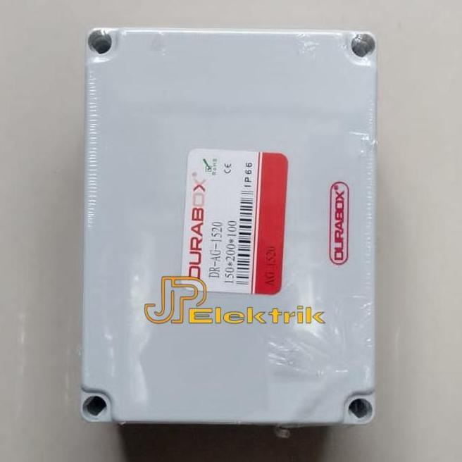 TERBARU - Box Panel Plastik ABS 150x200x100 mm Abu IP66 Panel Box Listrik