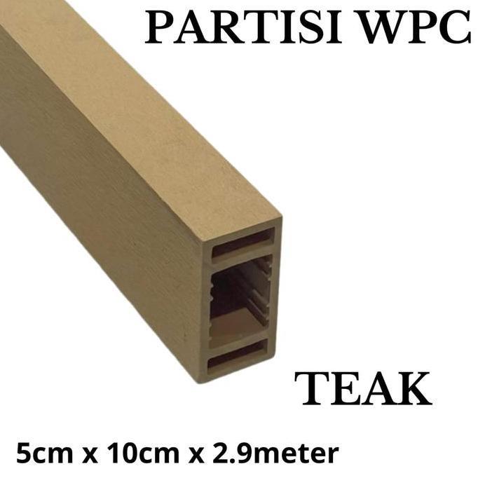 TERLARIS - WPC Outdoor Hollow Partisi 5CM x 10CM x 2.9METER/ Partisi WPC/ Hollow WPC