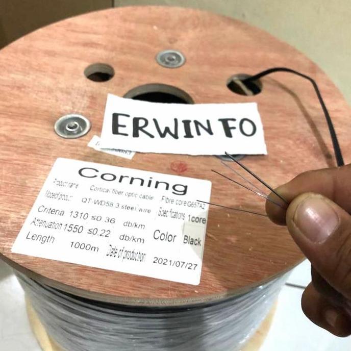 PROMO - Kabel Dropcore 1 core 3 seling merk corning (1km)