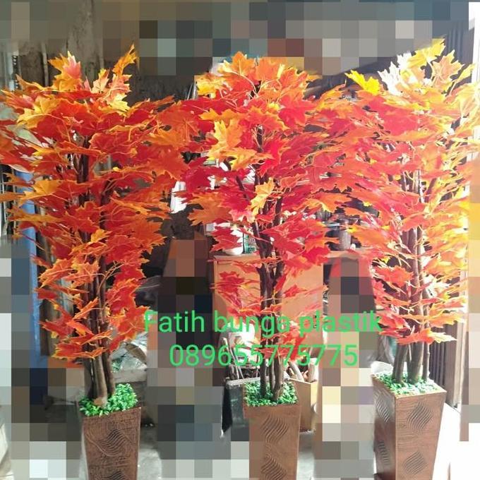 TERLARIS - pohon hias maple oren artificial