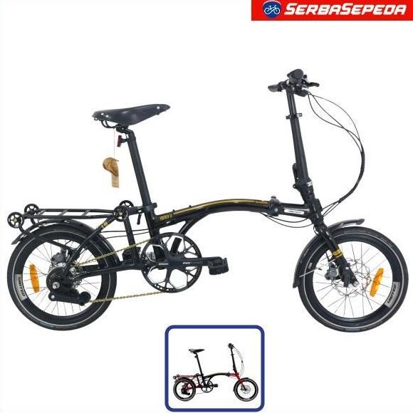Terlaris United Trifold 11 Speed Reflex Sepeda Lipat 16 Inci