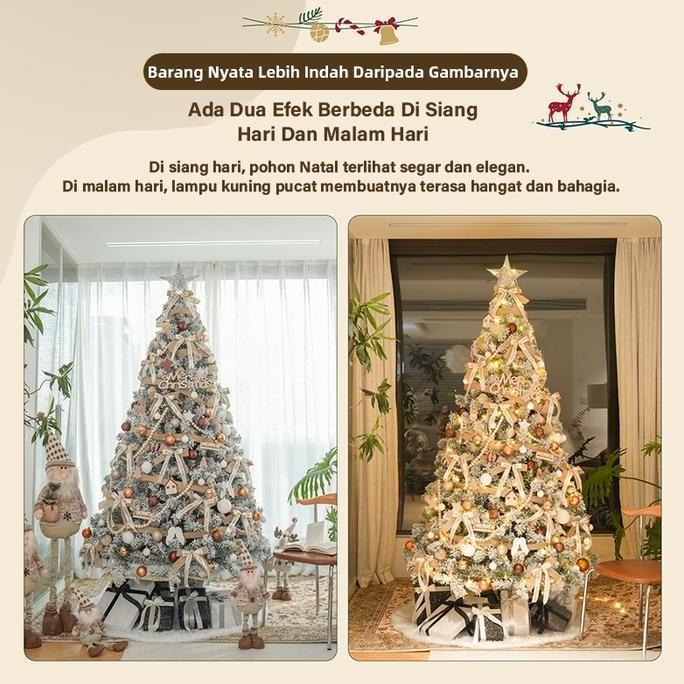 READY NATAL! Pohon Natal + Hiasan LENGKAP - Harga Terbaik, Gratis Ongkir!pohon natal 2 meter model b