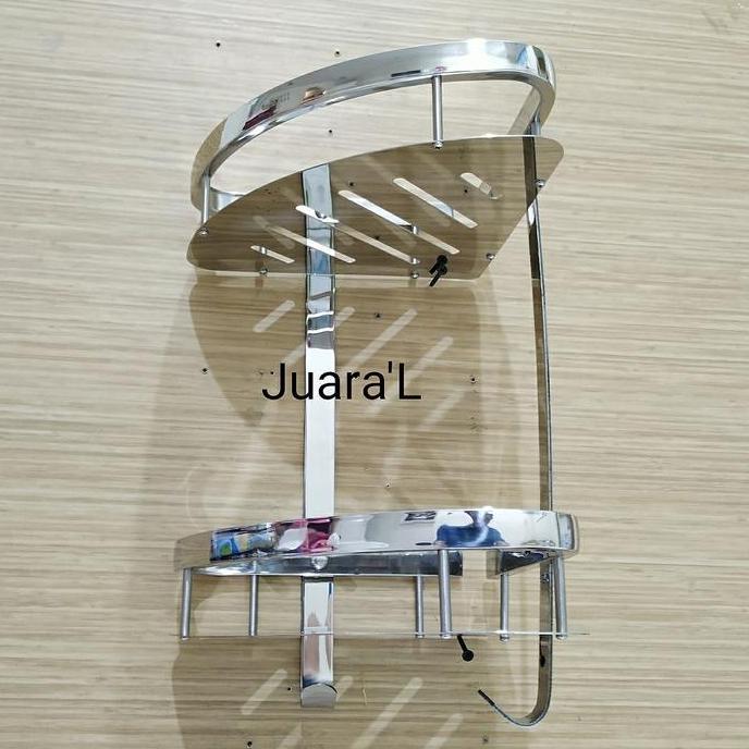 Rak Sudut Kamar Mandi. Rak sabun sudut. Rak Shampoo. Sampo. Sabun.