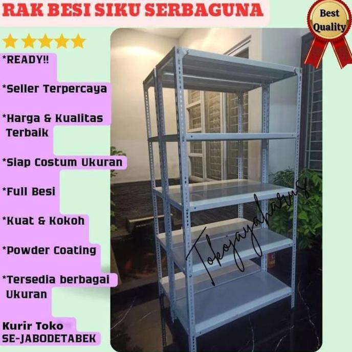 Rak Besi Siku serbaguna / rak besi tebal / rak besi siku lubang